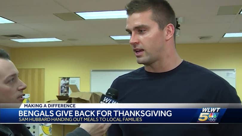 Bengals defensive end Sam Hubbard donated thousands of dollars to  Cincinnati's Freestore Foodbank.