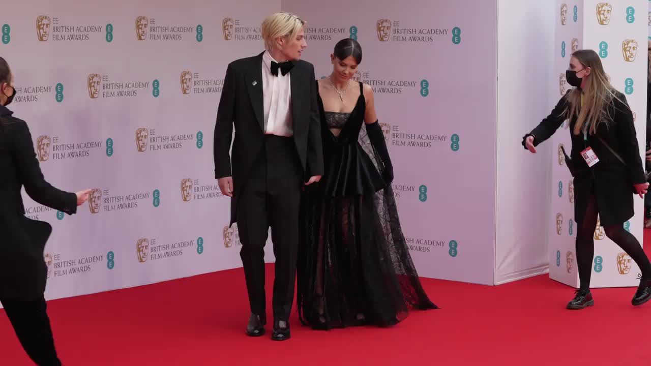 Millie Bobby Brown and Jake Bongiovi Walk BAFTAs Red Carpet Together