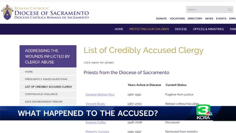 810px x 456px - Here are the 46 clergy accused of sex abuse in Sacramento Catholic Diocese  list