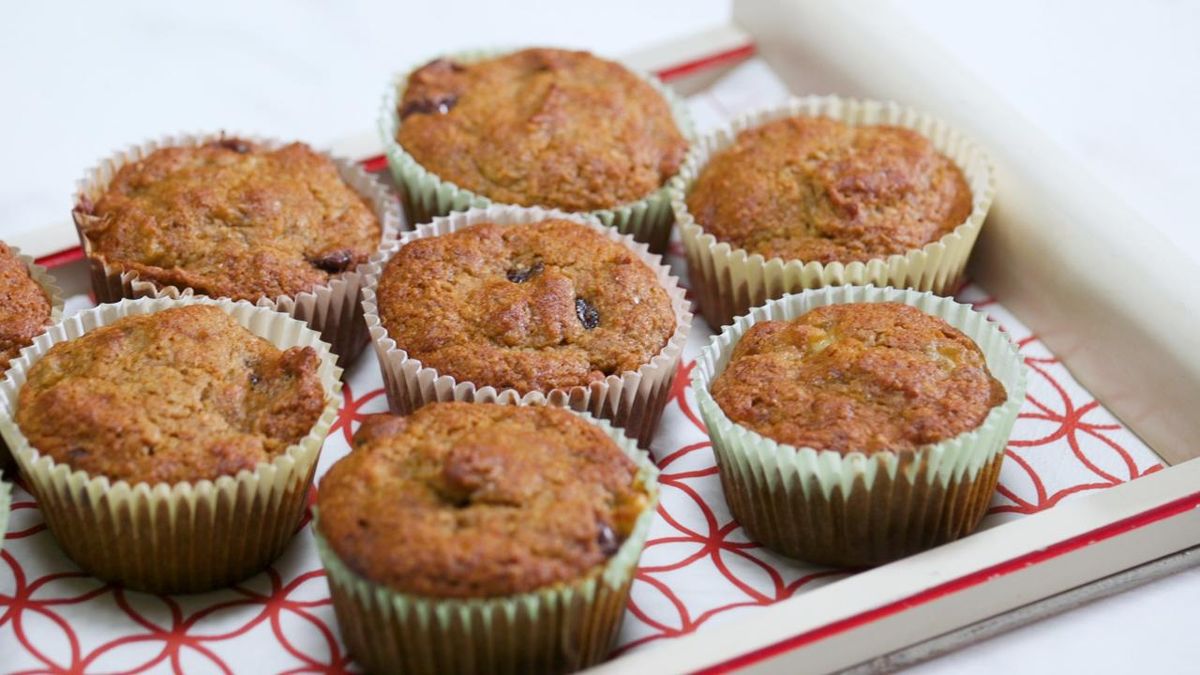 preview for Whole-Grain Banana Chocolate Chip Muffins