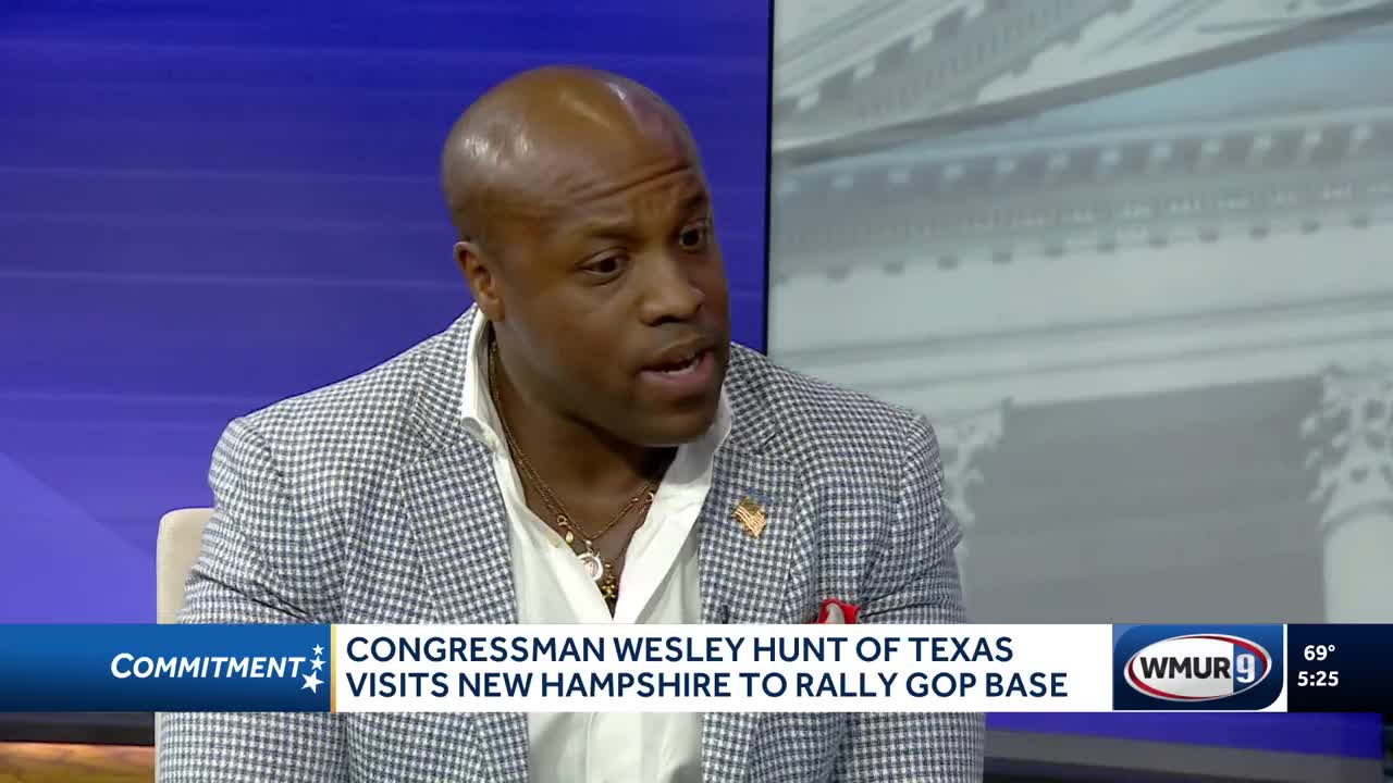 US Rep. Wesley Hunt visits New Hampshire