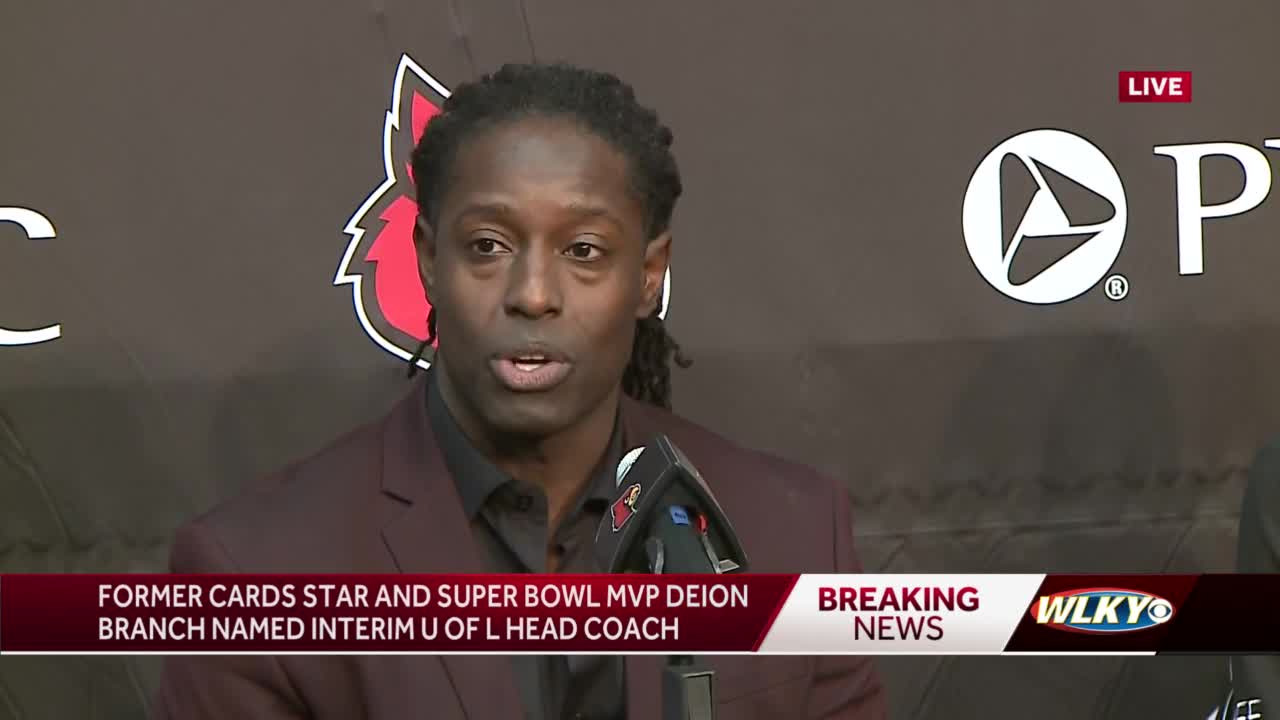 Deion Branch leads Louisville in bowl game as interim head coach