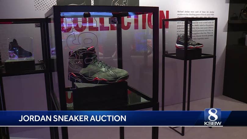 Michael Jordan signed, game-worn shoes from 1993 NBA playoffs sell