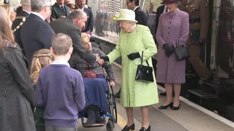 preview for Queen Elizabeth Arrives in Somerset by Royal Train