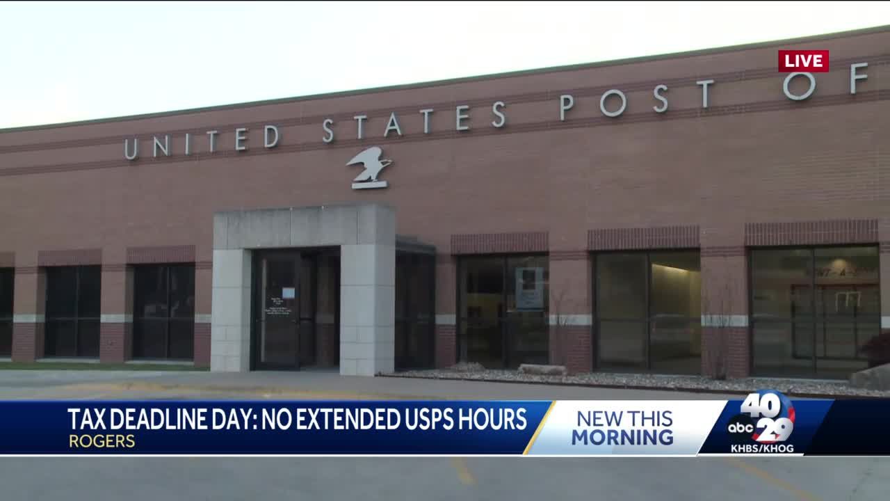 Post offices no longer stay open late on tax deadline day