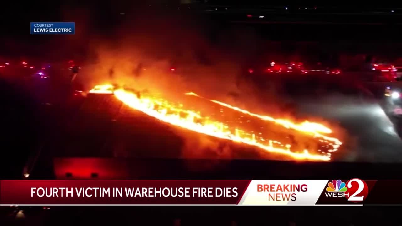 Fourth person dies in Orlando warehouse fire that sparked fireworks