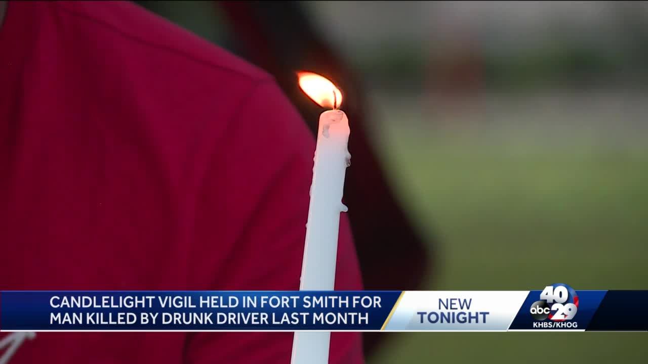 Fort Smith family holds candlelight vigil for drunk driving victim