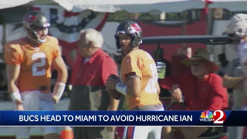 Tampa Bay Buccaneers moving practice to Miami amid Hurricane Ian