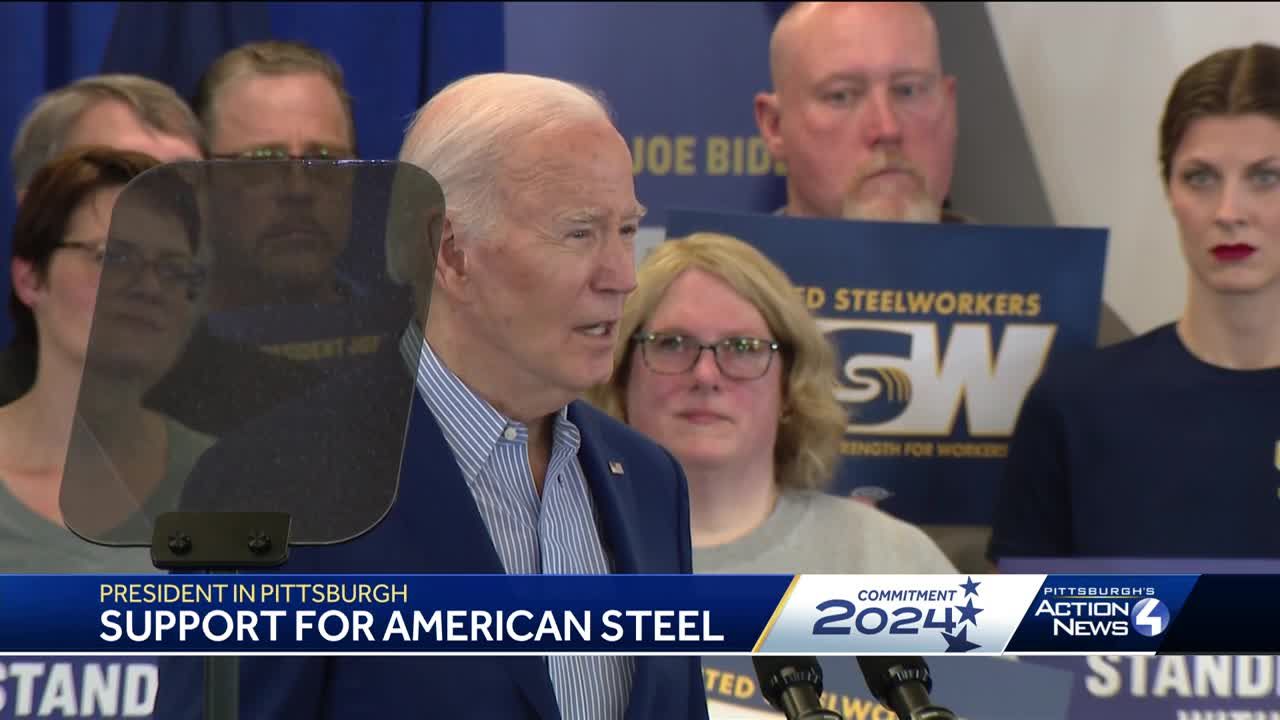 President Biden underlines support for American-made steel in Pittsburgh visit