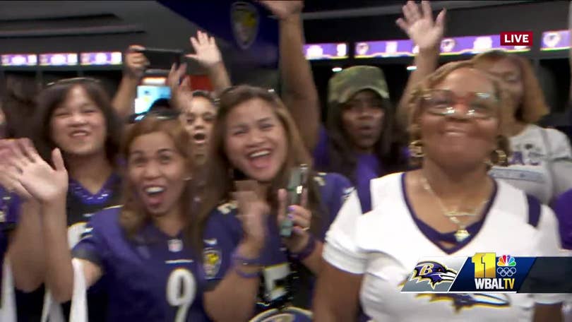 Women gather for night of football and Baltimore Ravens for 'A Purple  Evening' at M&T Bank Stadium 