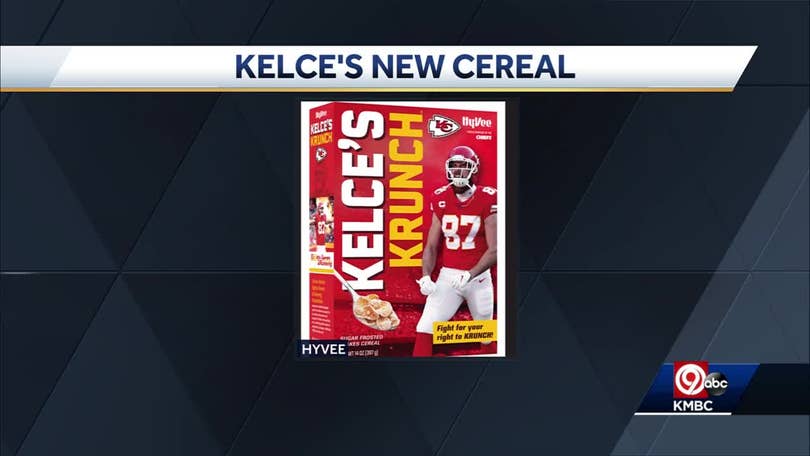 Hy-Vee partnering with Travis Kelce to launce cereal