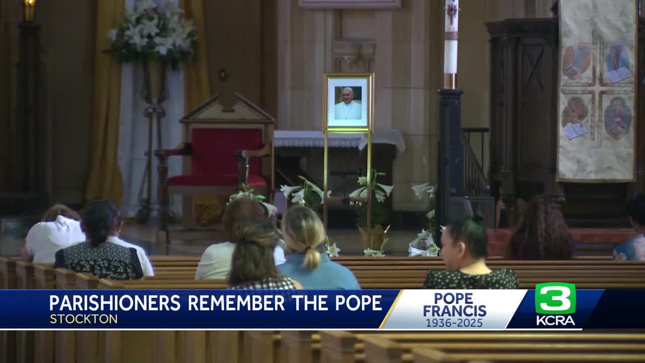 Stockton Catholic churchgoers mourn the loss of Pope Francis