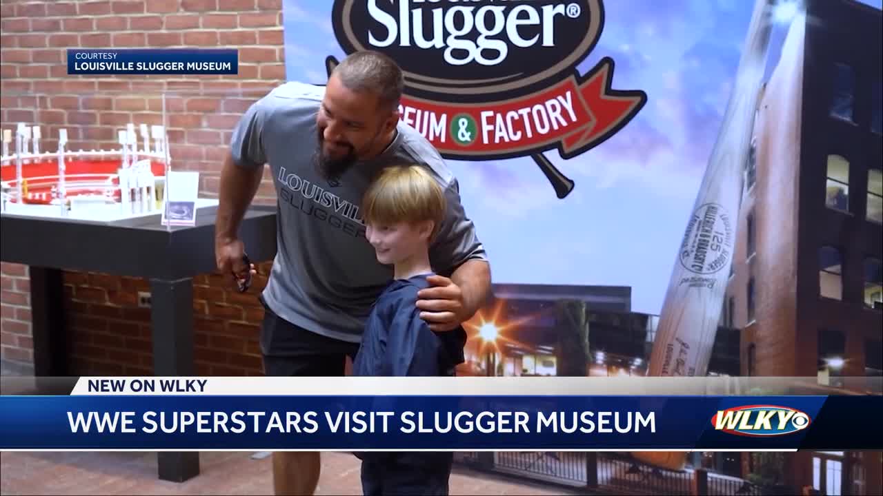 WWE superstars visit Louisville Slugger Museum