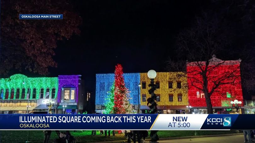 Osky Town Square decorated with pinwheels in light of National