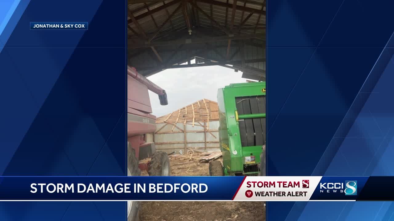 Storm damage in Bedford