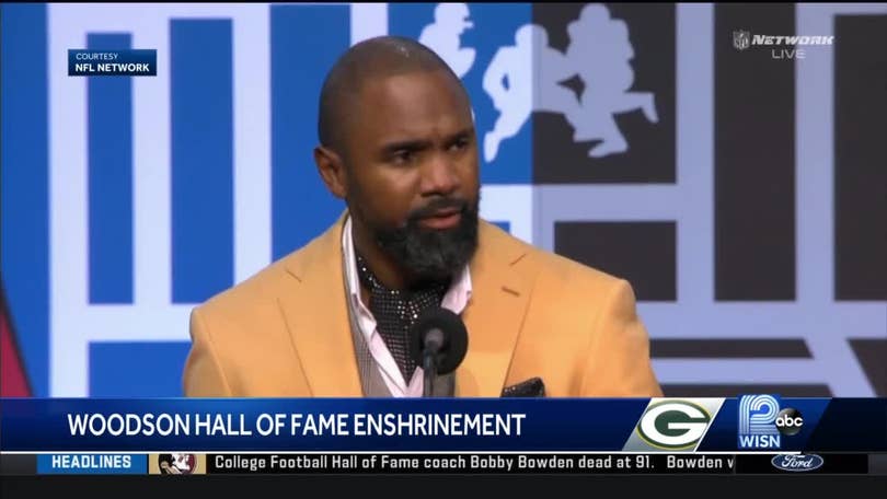 Charles Woodson's passion on full display as he enters Hall of Fame