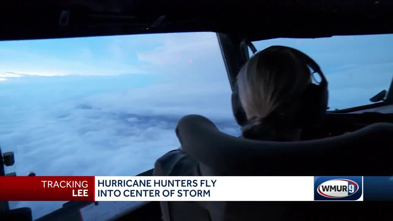 Hurricane hunters fly into center of Hurricane Lee