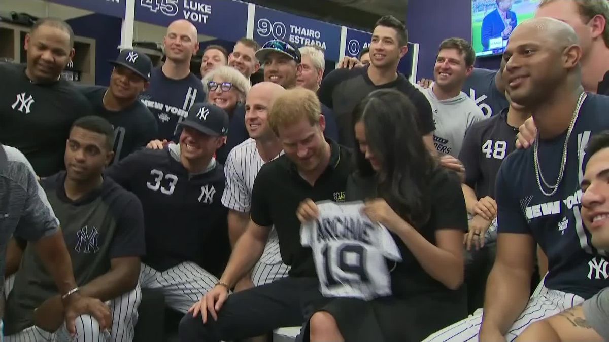 preview for Duke and Duchess of Sussex attend New York Yankees v Boston Red Sox baseball game