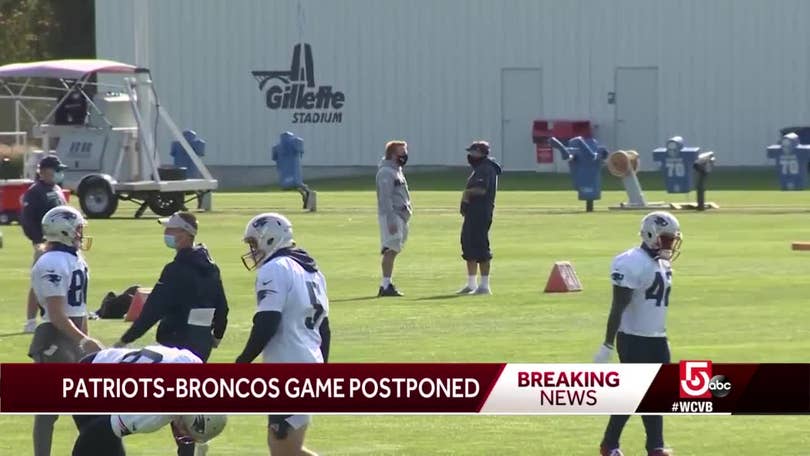 Broncos-Patriots game postponed due to positive coronavirus tests within  New England organization