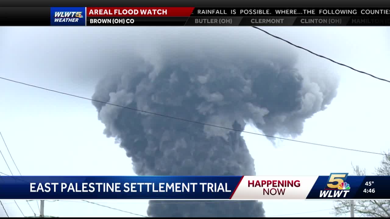 Trial begins over settlement connected to fiery train derailment in East Palestine