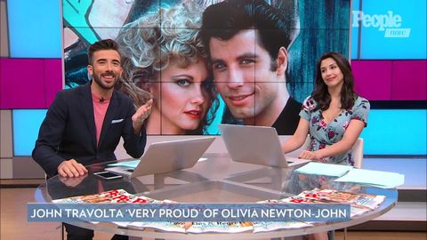 preview for John Travolta Says He’s ‘Very Proud’ of 'Grease' Costar Olivia Newton-John as She Faces Cancer