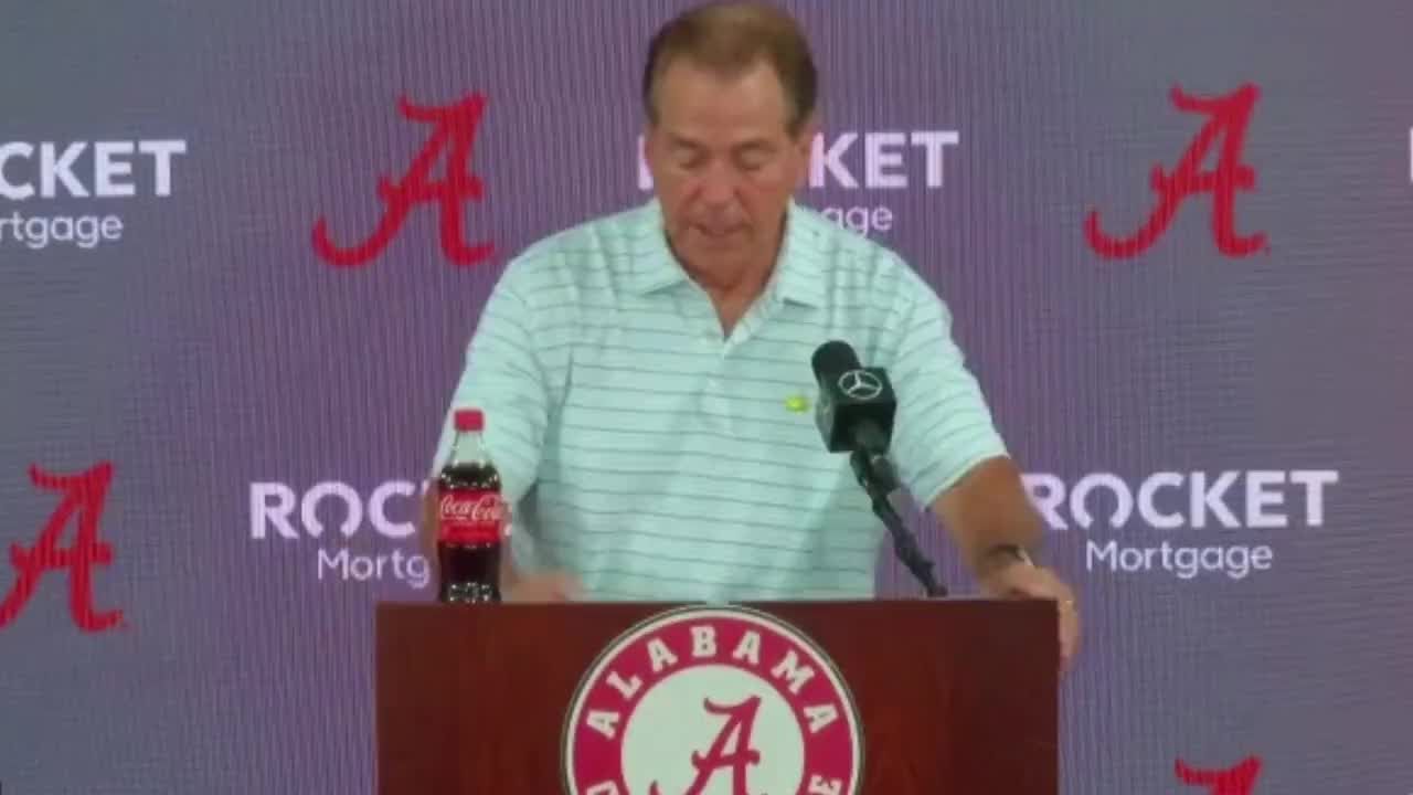 Alabama coach Nick Saban shares update on Bryce Young shoulder injury