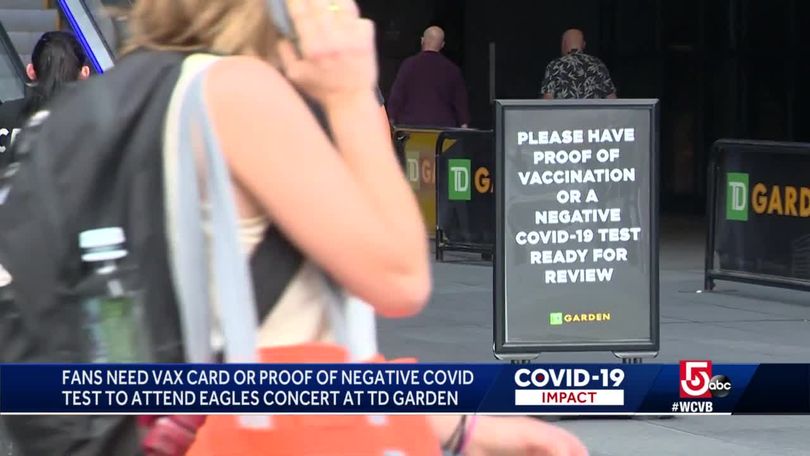 TD Garden requiring proof of COVID-19 vaccination or negative test