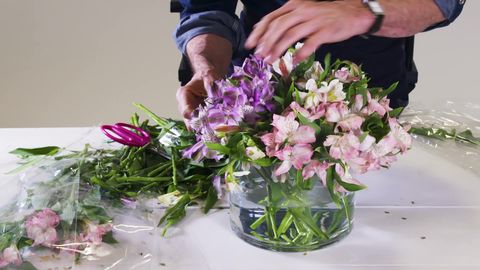 preview for How to Turn $4 Trader Joe's Flowers into a Stunning Centerpiece