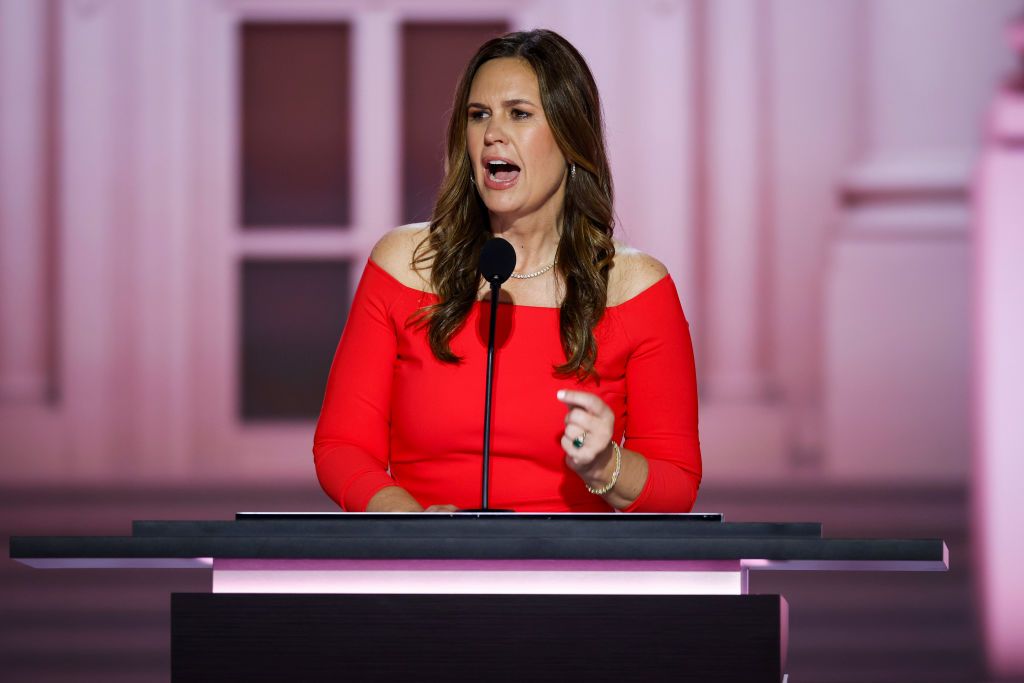Sarah Huckabee Sanders Highlights GOP Strengths in RNC Speech