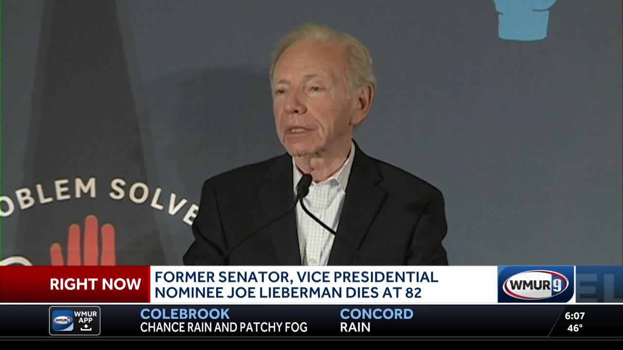 Former senator, vice presidential nominee Joe Lieberman dies at 82