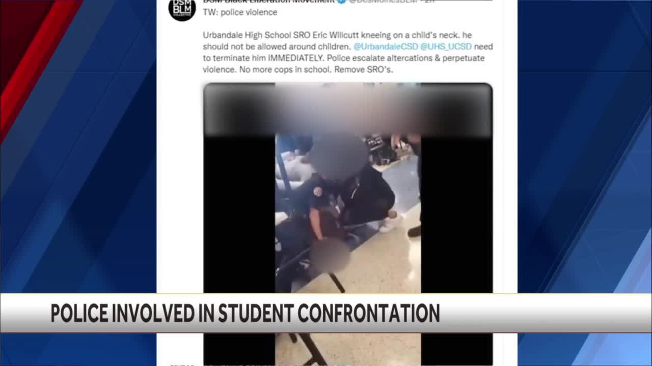 Police involved in student confrontation at Urbandale High School