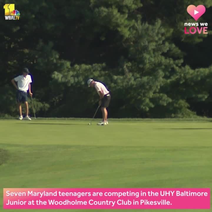 Teenagers Competing In Maryland Golf Tournament