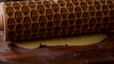 preview for This Rolling Pin Makes The Cutest Halloween Cookies