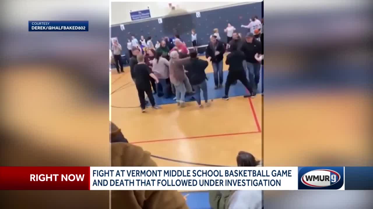 Man, 60, dies after a brawl broke out in the stands of a middle school  basketball game in Vermont