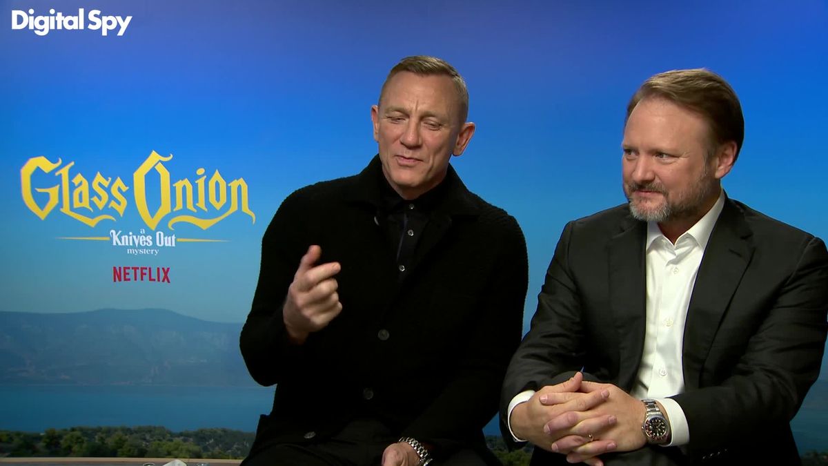 preview for Rian Johnson & Daniel Craig on the Netflix sequel Glass Onion
