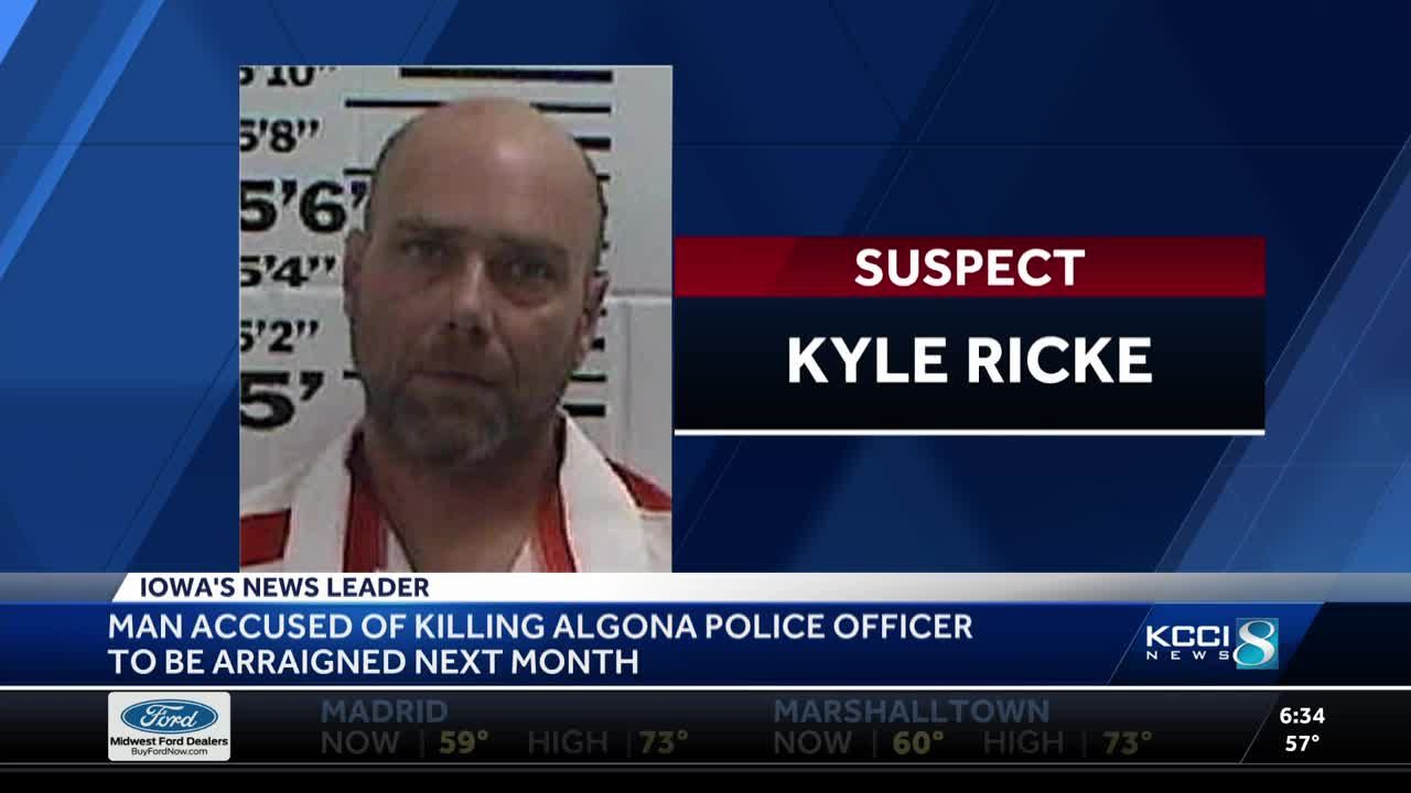 Arraignment date set for man accused of killing Algona police officer