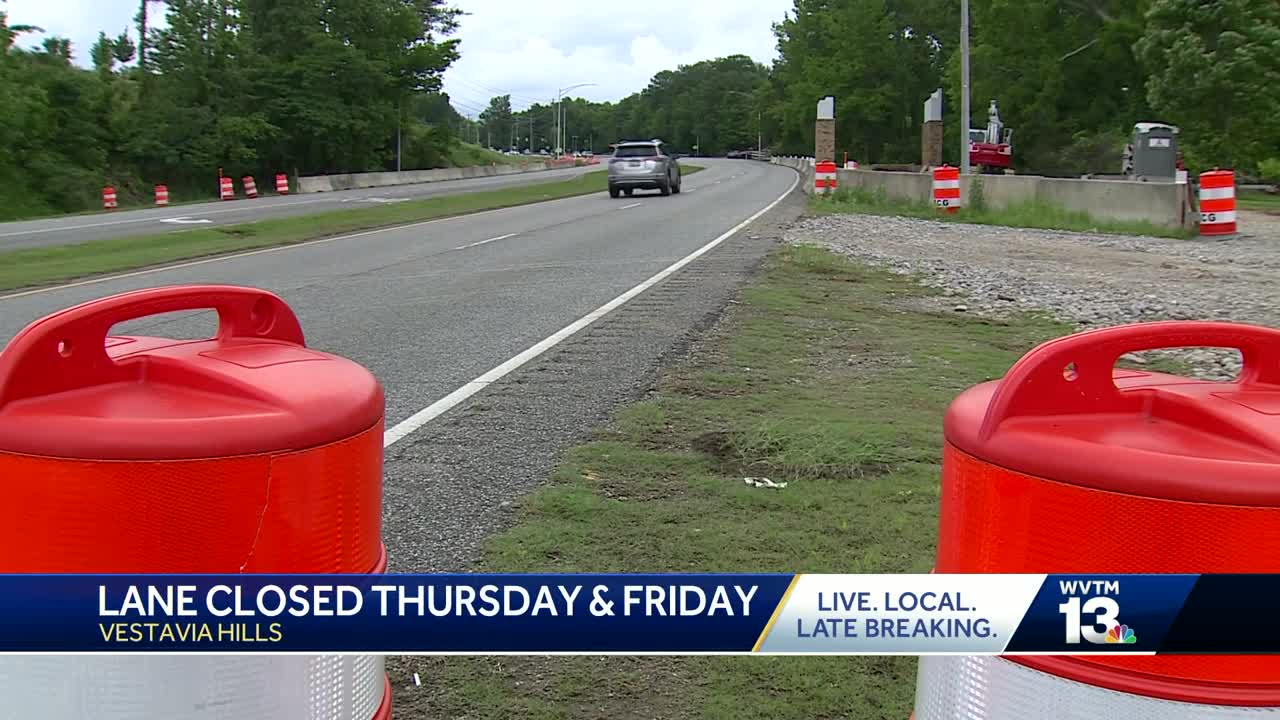 Lane closures planned during Highway 31 pedestrian bridge installation in Vestavia Hills