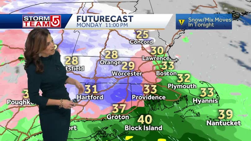 Video Wintry Mix Moves In For Evening