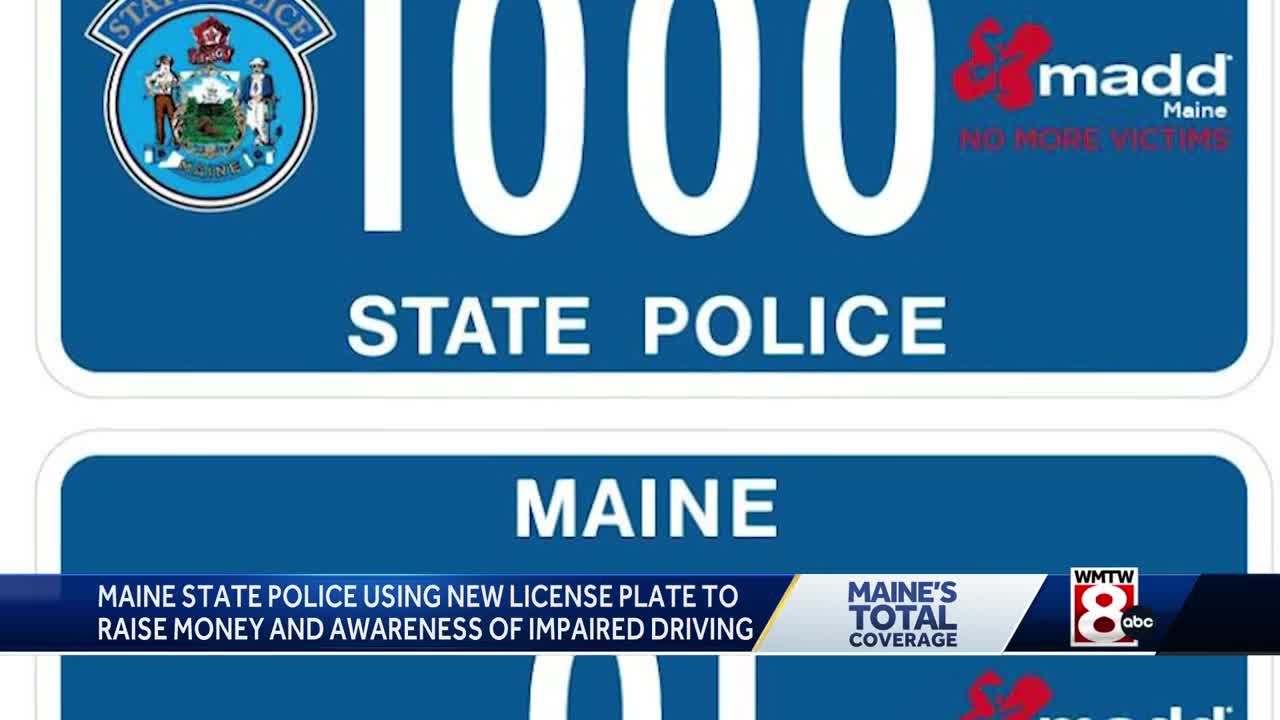 Maine State Police cruisers to don special license plates raising awareness  about impaired driving