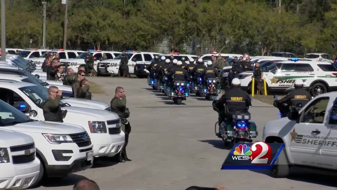 Memorial service held for fallen sheriff s K 9