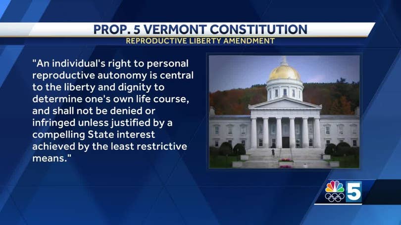 Vermont Legislators Could Place Reproductive Rights Amendment On Ballot