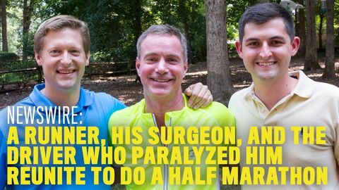 preview for Newswire: Runner, His Surgeon, and Driver Who Paralyzed Him Reunite to Do a Half Marathon