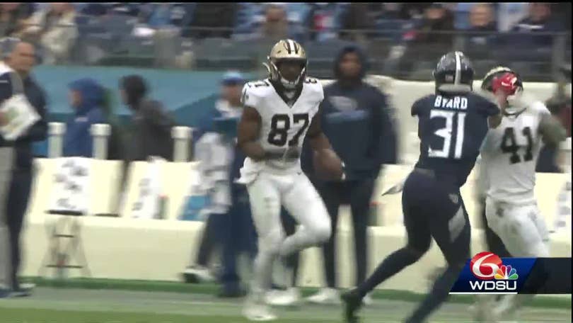 WATCH: Saints rookie TE Adam Trautman catches his very first TD pass