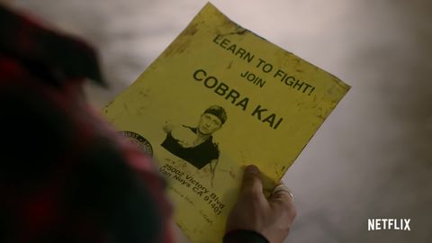 preview for Cobra Kai trailer (Netflix)