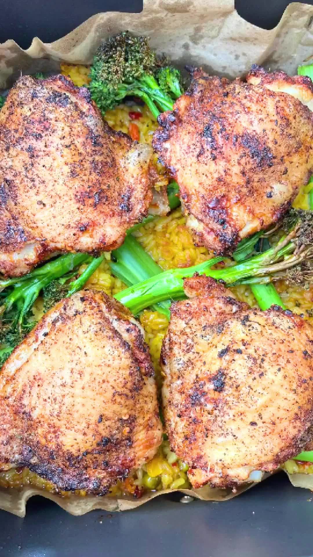 preview for Crispy air fryer chicken thighs
