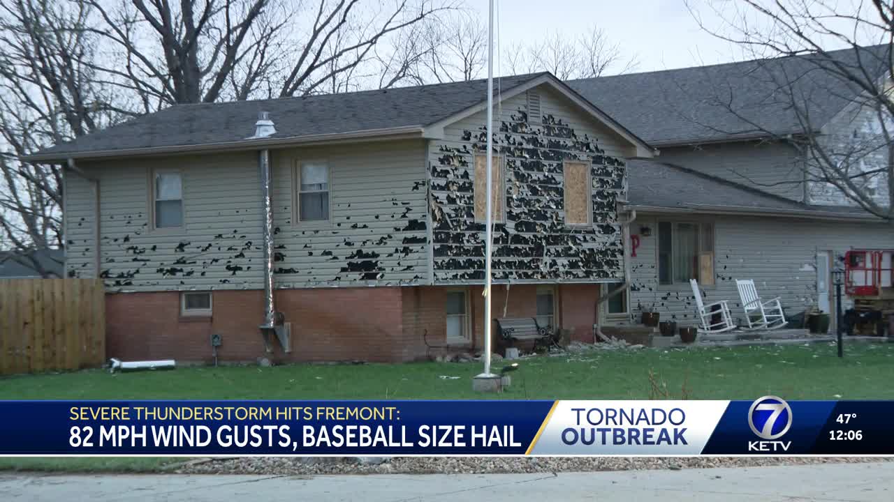 Baseball-sized hail, 82 mph wind gusts reported as severe thunderstorm hits Fremont