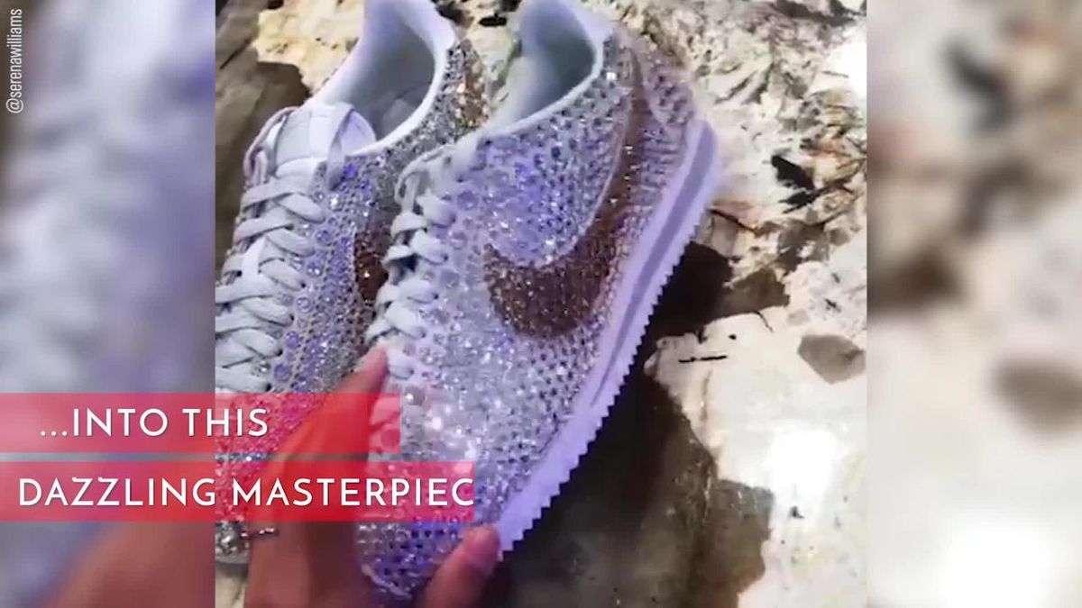 preview for Serena's Custom Wedding Nikes