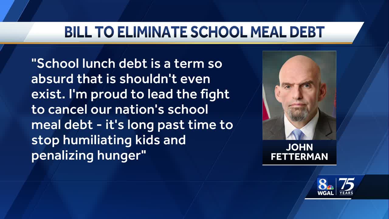 Pennsylvania Sen. John Fetterman proposes bill to cancel $176M in student meal debt nationwide
