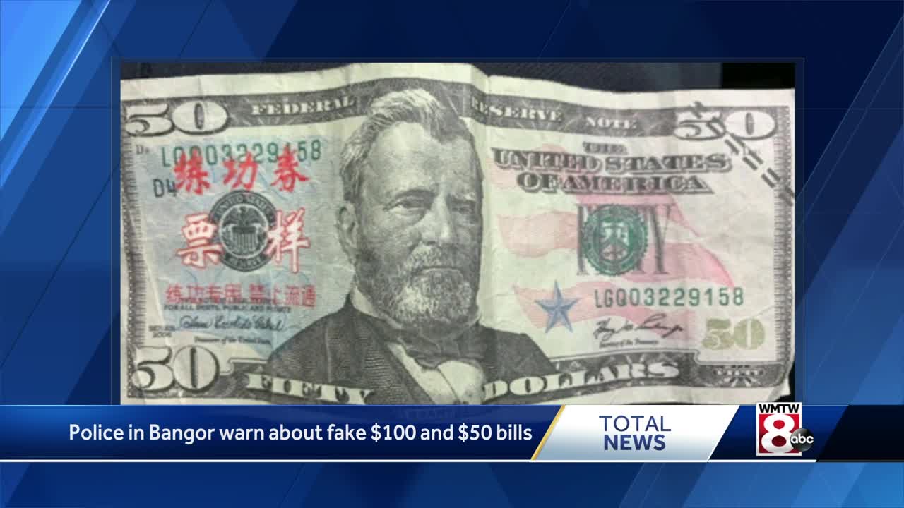 For motion picture' was written on fake $50 bill found in Marysville