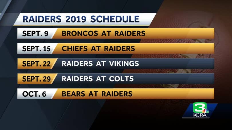 NFL 2019: Schedule released for San Francisco 49ers, Oakland Raiders - ABC7  San Francisco